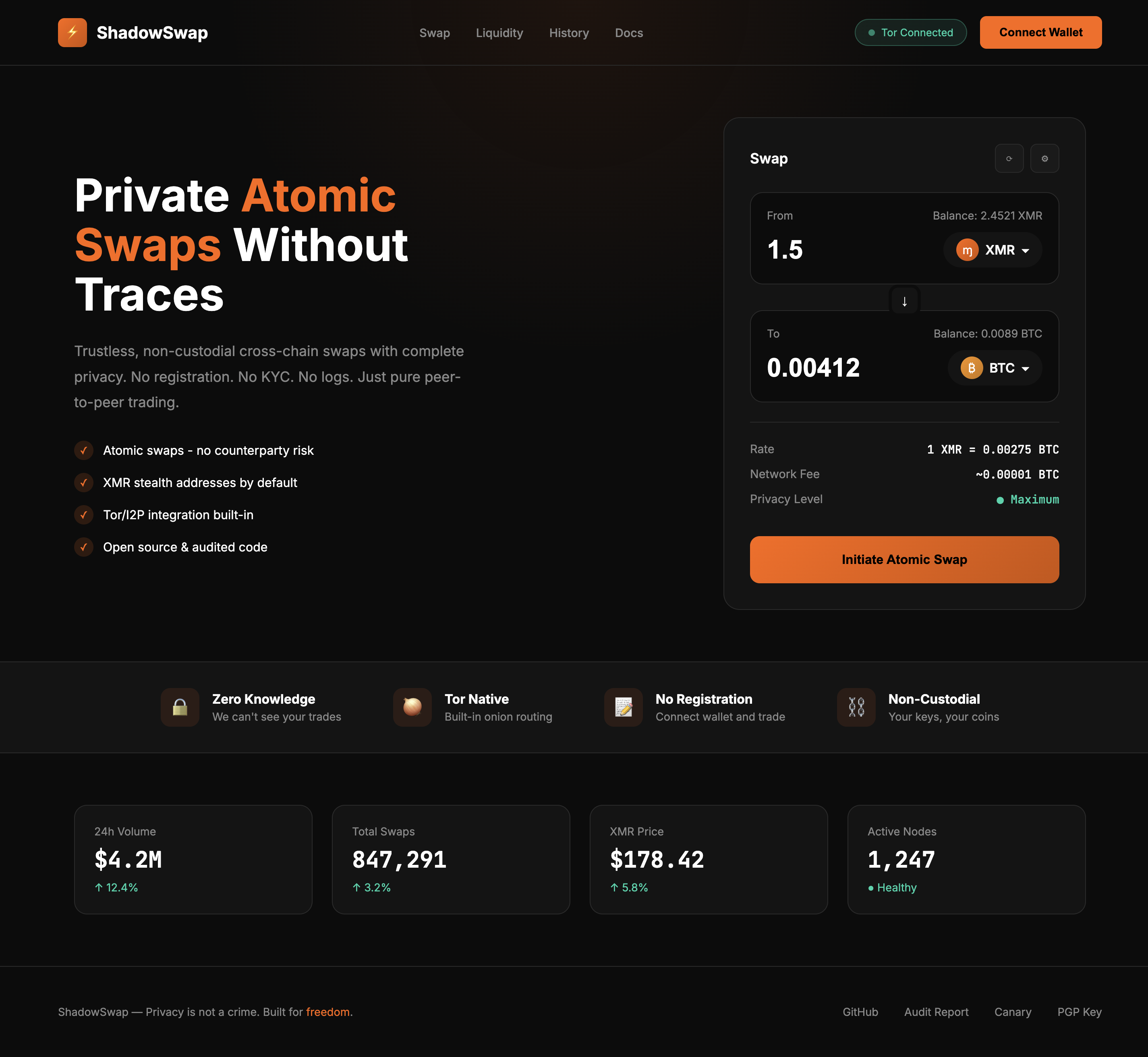 Exchange interface design